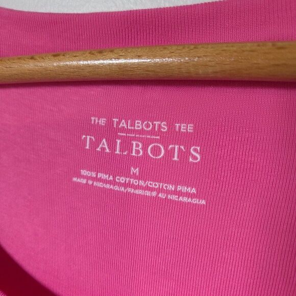 NEW W/O TAGS TALBOTS THE TALBOTS TEE PINK SCOOP NECK TEE SIZE M - Picture 12 of 15